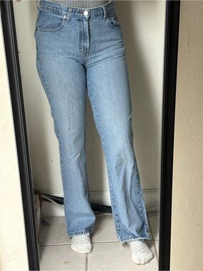 Calvin Klein Jeans Light Blue High-Rise Flare Jeans